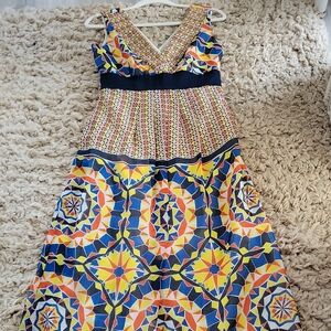Colorful Geometric Pattern Dress